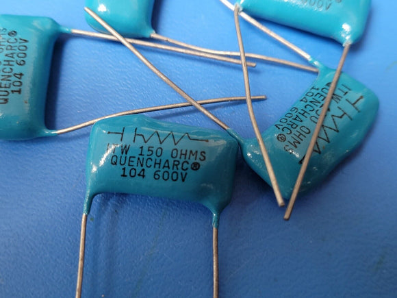 (1 PC) 104M06QC150 ITW 150 Ohms 104 .1uf Capacitor 600v, Arc Suppressor Snubber