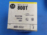 (1 PC) 800T-H2D1 AB SELECTOR SWITCH 2 POS MAINT GENUINE