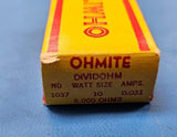 (1) 1037 OHMITE RESISTOR 10-WATT, 0.031-AMP, 8K OHMS