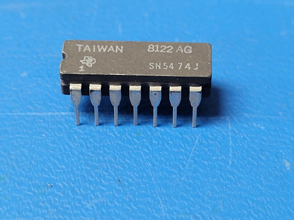 (1 PC) SN5474J TI IC TTL Dual Flip-Flop CDIP-14