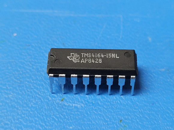 (2 PCS) TMS4164-15NL TI Page Mode DRAM, 64KX1, 150ns, NMOS, PDIP-16