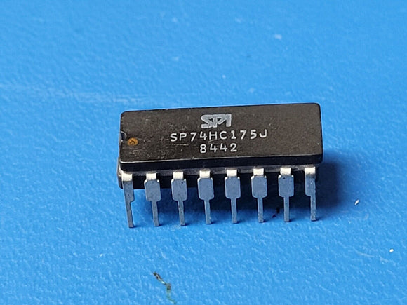 (1 PC) SP74HC175J, SPI D Flip-Flop,1-Func, 4-Bit, CMOS, CDIP16