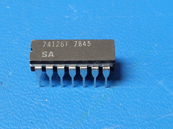 (1 PC) 74126F SIGNETICS Bus Driver 1-Func 4-Bit True Output TTL CDIP14