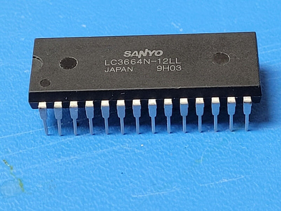 (1 PC) LC3664N-12LL SANYO Standard SRAM, 8KX8, 120ns, CMOS, PDIP28