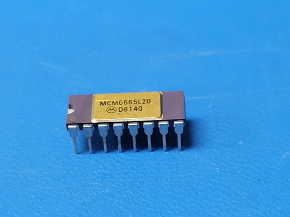 (1 PCS) MCM6665L20 MOT Dynamic RAM Page Mode 64K x 1, 200ns CDIP-16