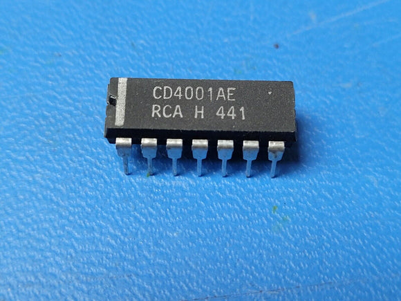 (1 PC) CD4001AE RCA NOR Gate, CMOS, PDIP14