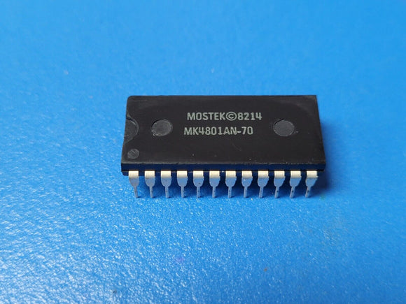 (2 PCS) MK4801AN-70 MOSTEK 8K SRAM 1Kx8 24-PIN DIP