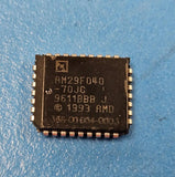 (4PCS) AM29F040B-70JC 512KX8 FLASH 5V PROM, 70ns, PLCC32 **Program Stamps**
