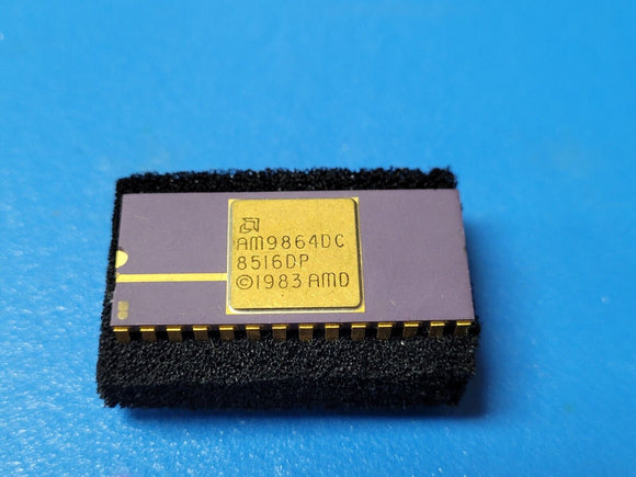 (1 PC) AM9864DC AMD EEPROM, 8KX8, 250ns, Parallel, NMOS, GOLD CDIP28