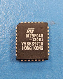 (5PCS) M29F040B-120K1 Flash, 512KX8, 90ns, PLCC-32