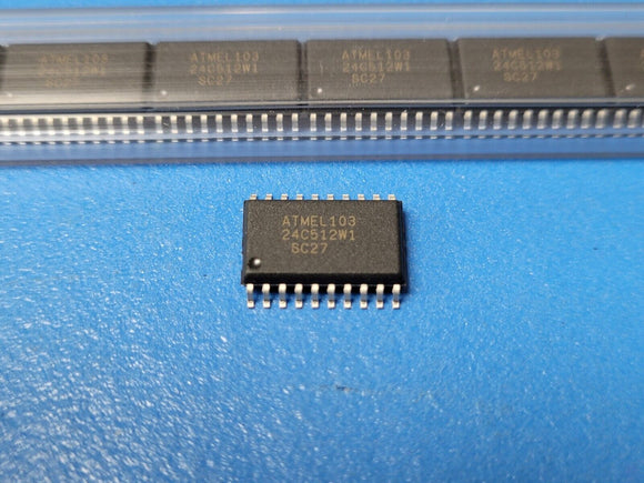 (10 PCS) AT24C512W1-10SC-2.7 ATMEL EEPROM, 64KX8, 2.7V, Serial, CMOS, SOIC-20