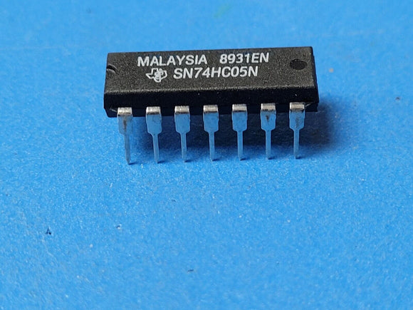 (10 PCS) SN74HC05N TI Inverter IC 6 Channel Open Drain 14-PDIP