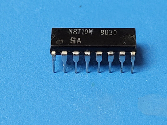 (1 PC) N8T10N SIGNETICS D Flip-Flop 1-Func Positive 4-Bit True Output TTL DIP16