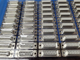 (50) D-SUB 15-Pin DB15 HD15 VGA SVGA Female Assembly Solder Connector Cup Socket