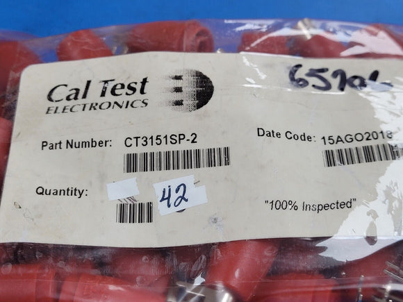 (1 PC) CT3151SP-2 CAL TEST Banana Jack Connector Standard Banana Solder Red