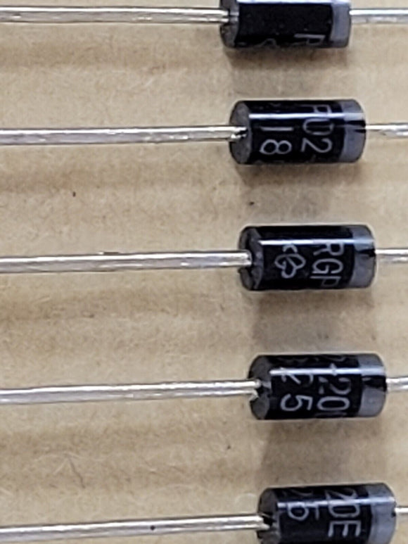 (10PC) RGP02-20E-E3/54 VISHAY Diode 2000 V 500mA Thru-Hole DO-204AL (DO-41) ROHS