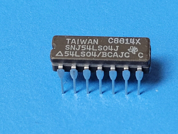(1 PC) SNJ54LS04J TI  Inverter 6-Element Bipolar CDIP14
