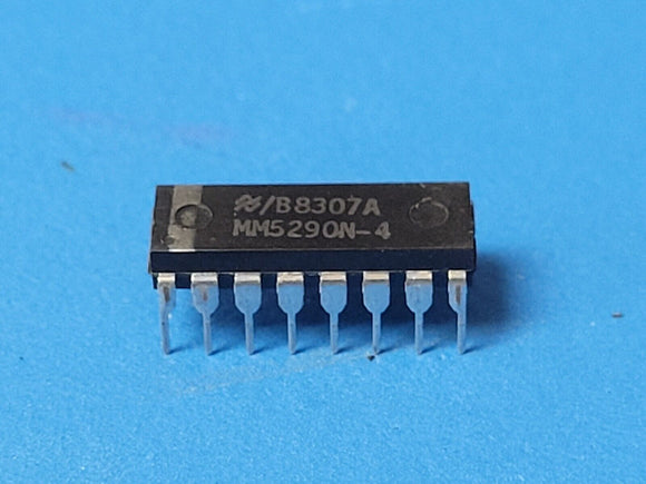 (2 PCS) MM5290N-4 NSC Page Mode DRAM, 16KX1, 250ns, MOS, PDIP16