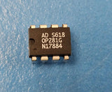 (5pcs) OP281GP Operational Amplifier, 2 Func, 2500uV Offset-Max, BIPolar, PDIP8