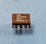 (1PC) OP270EZ Operational Amplifier, 2 Func, 150uV Offset-Max, BIPolar, CDIP8