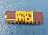 (1PC) AD7528TD GOLD IC D/A Converter, 8-Bit, 2 Func, CMOS, CDIP20 GOLD LEADS