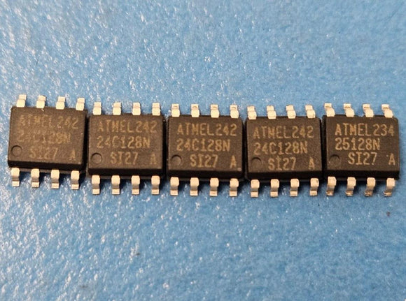 (10PCS) AT24C128N-10SI-2.7 EEPROM Memory IC 128Kbit I2C 1 MHz 550 ns 8-SOIC