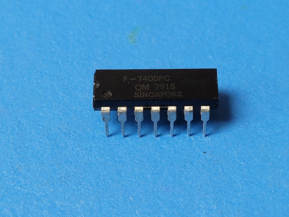 (2 PCS) 7400PCQM FSC NAND Gate, TTL, PDIP14