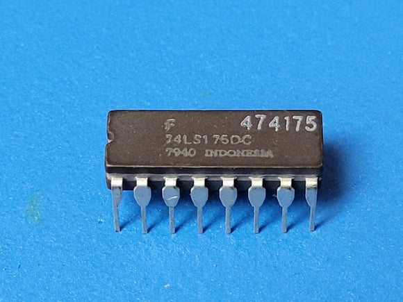 (2 PCS) 74LS175DC FSC D Flip-Flop 4-Func Positive Edge Triggered TTL CDIP16