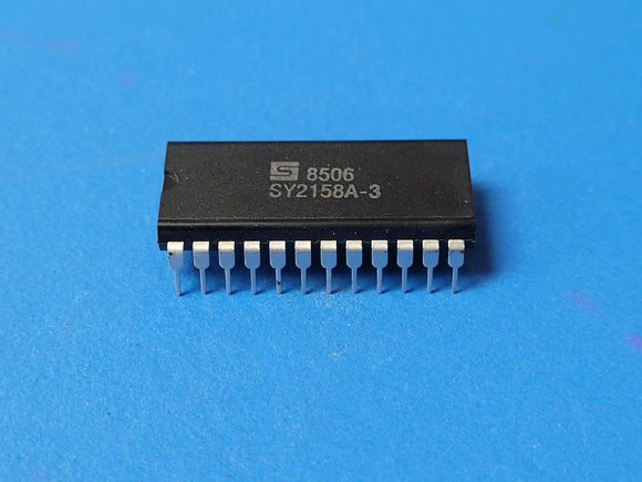 (2 PCS) SY2158A-3 SYNERTEK IC 1K X 8 STATIC RAM 150ns 28 PIN PLASTIC DIP