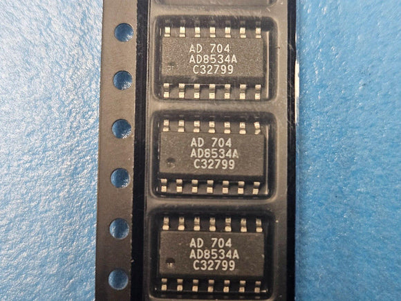 (10PCS) AD8534AR Op Amp, 4 Func, 30000uV Offset-Max, CMOS, SOIC-14
