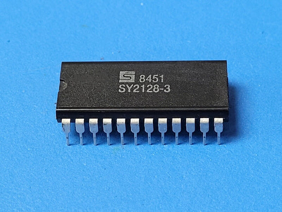 (2 PCS) SY2128-3 SYNERTEK IC memory SRAM 16,384 bit. 150ns PDIP24