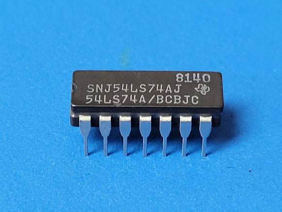 (1 PC) SNJ54LS74AJ TI Flip Flop D-Type Pos-Edge 2-Element 14-Pin CDIP