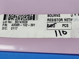 (5 PCS) 4308R-102-391 BOURNS RES ARRAY 4 RES 390 OHM 8SIP