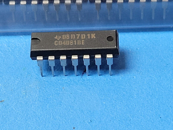 (10 PCS) CD4081BE TI AND Gate IC 4 Channel 14-PDIP