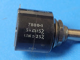 (1 PC) VRN 7800-1/5K Potentiometer 5K Ω Ohms 5% LIN .25%