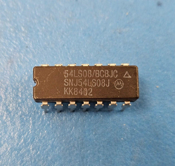 (2 PCS) SNJ54LS08J MOT AND Gate 4-Element 2-IN Bipolar 14-Pin CDIP
