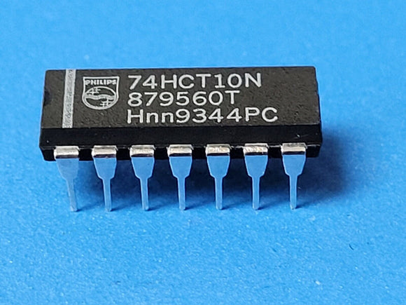 (10 PCS) 74HCT10N PHILIPS Logic Gates TRIPLE 3-INPUT NAND GATE PDIP14