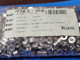 (20 PCS) 1186-6-AL RAF Aluminum Round Unthreaded Spacer 1/4in L, 3/8in OD Spacer