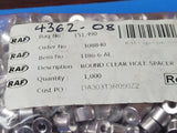 (20 PCS) 1186-6-AL RAF Aluminum Round Unthreaded Spacer 1/4in L, 3/8in OD Spacer