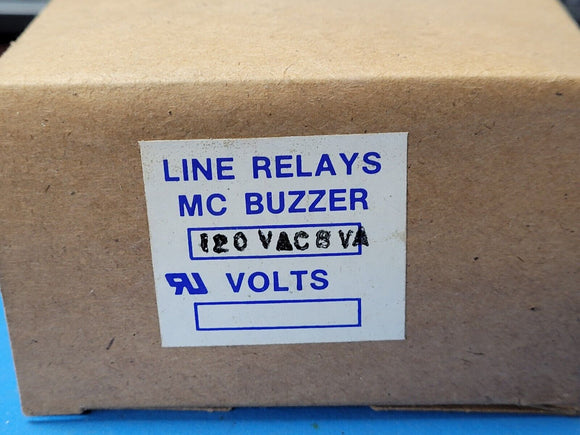 (1 PC) LINE RELAY 120VAC8VA, MC-120, MC BUZZER 120VAC, 8VA