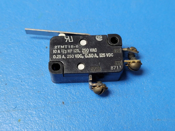 (1 PC) 2TMT15-6 C&K SNAP ACTION SWITCH 10A 1/3 HP 250VAC
