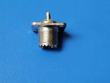 (1 PC) 83-1R(SO-239) AMPHENOL CONN UHF RCPT STR 4H PANEL JACK S/CUP SO-239
