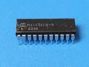 (1 PC) HM3-6551-B-9 HARRIS Standard SRAM 256X4 220ns CMOS PDIP22