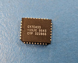 (3pcs) CY7C433-15JC FIFO, 4KX9, 15ns, Asynchronous, CMOS, PLCC32