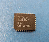 (3pcs) CY7C433-15JC FIFO, 4KX9, 15ns, Asynchronous, CMOS, PLCC32