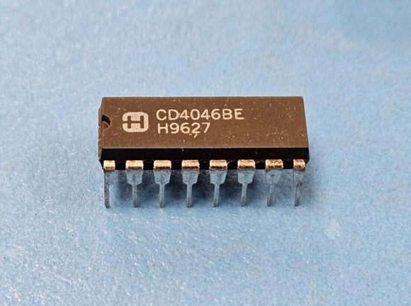 (10PCS) CD4046BE Harris Phase Locked Loop, CMOS, PDIP16