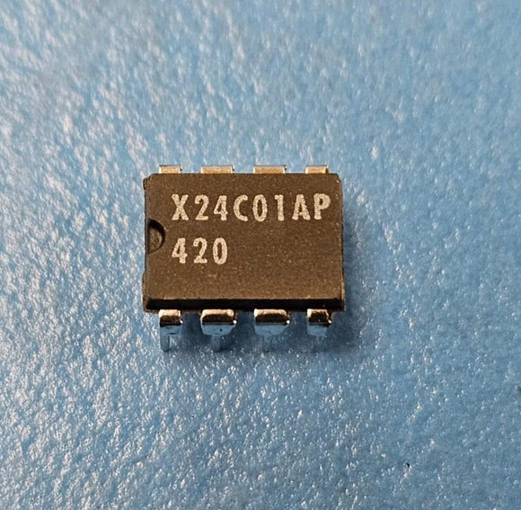 (10PCS) X24C01AP XICOR EEPROM, 128X8, Serial, CMOS, PDIP8