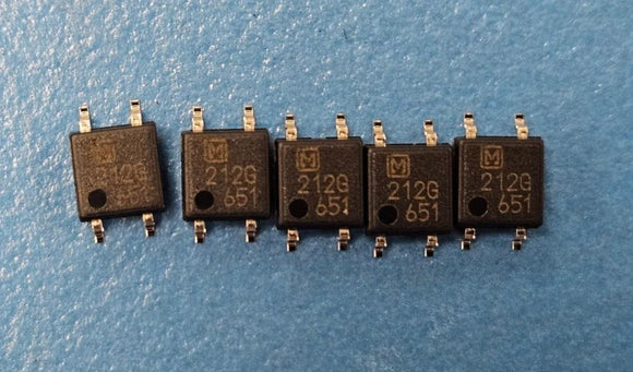(100PCS) AQY212GS Panasonic Transistor Output SSR, 1-Channel, 1500V Iso SOP-4