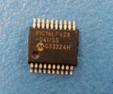 (3PCS) PIC16LF628-04I/SS RISC Microcontroller, 8-Bit, FLASH, 4MHz, CMOS, SSOP20