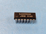 (2PCS) NJU4066BD JRC SPST, 4 Func, 1 Channel, CMOS, PDIP14